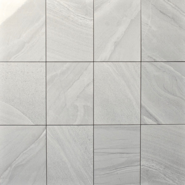 Matte or glossy white marble look rectangle porcelain floor and wall tile, size 10" x 13", stacked vertically